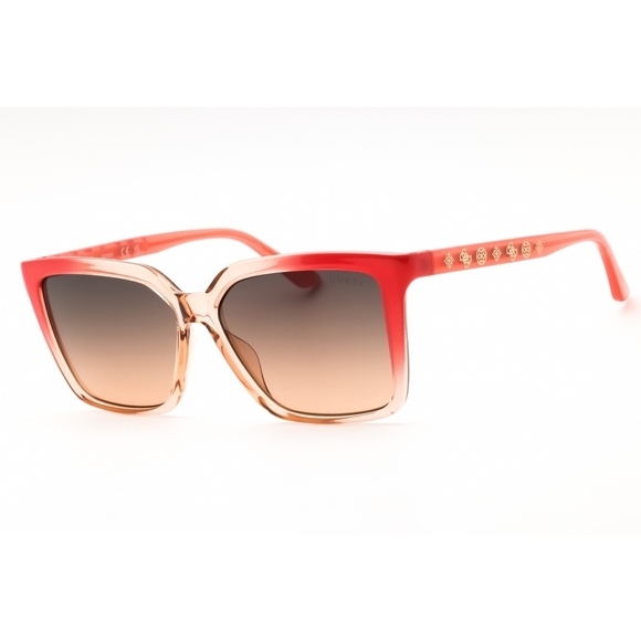 NWT Guess GU00099-74B Pink Rectangle 55mm Sunglasses